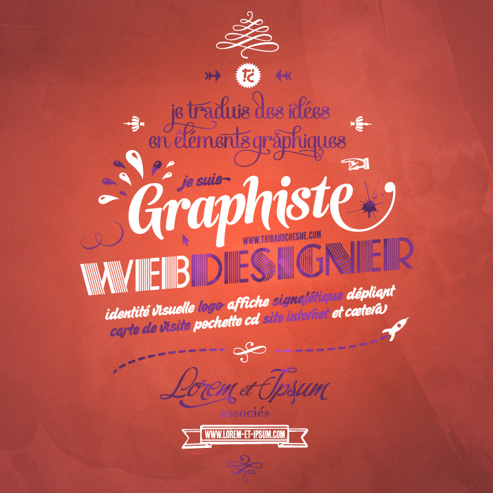 Thibaud Chesn�, graphiste, webdesigner et c�tera